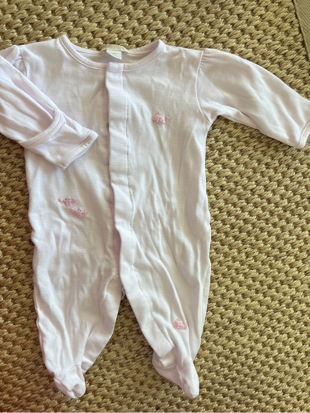 Kissy Kissy Baby Girls' Pink Footed One-Piece Sleepwear